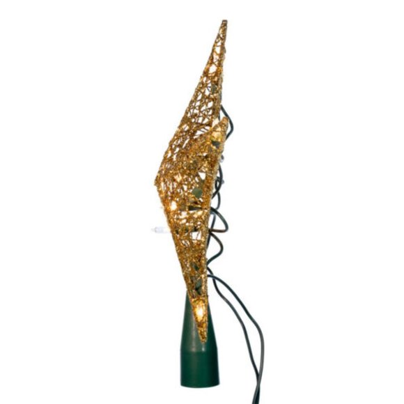 Star Tree Topper Large Gold Filigree Wire Christmas LED Light Up 9" Kurt Adler - Picture 3 of 7